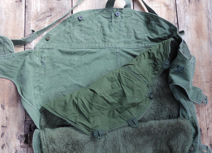 Vintage 1960s Swedish motorcycle overalls - lined cotton canvas trousers - military despatch rider - 43” x 32”