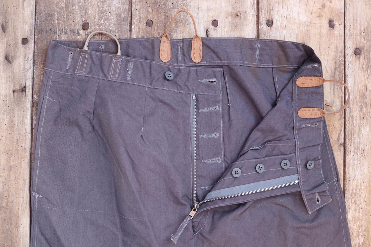 Vintage 1950s RAF MK1 Ventile trousers - deadstock British military - 1960s overalls - flight suit coveralls - 40” x 27”