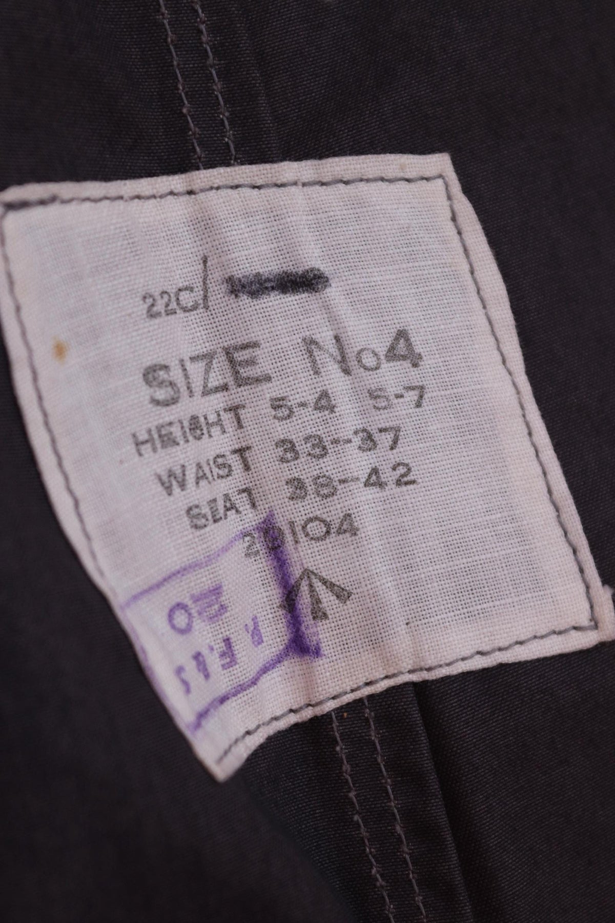 Vintage 1950s RAF MK1 Ventile trousers - deadstock British military - 1960s overalls - flight suit coveralls - 40” x 27”