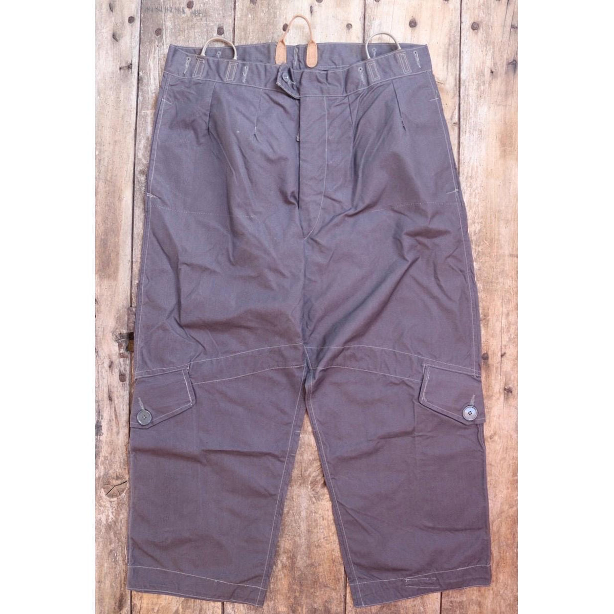 Vintage 1950s RAF MK1 Ventile trousers - deadstock British military - 1960s overalls - flight suit coveralls - 40” x 27”
