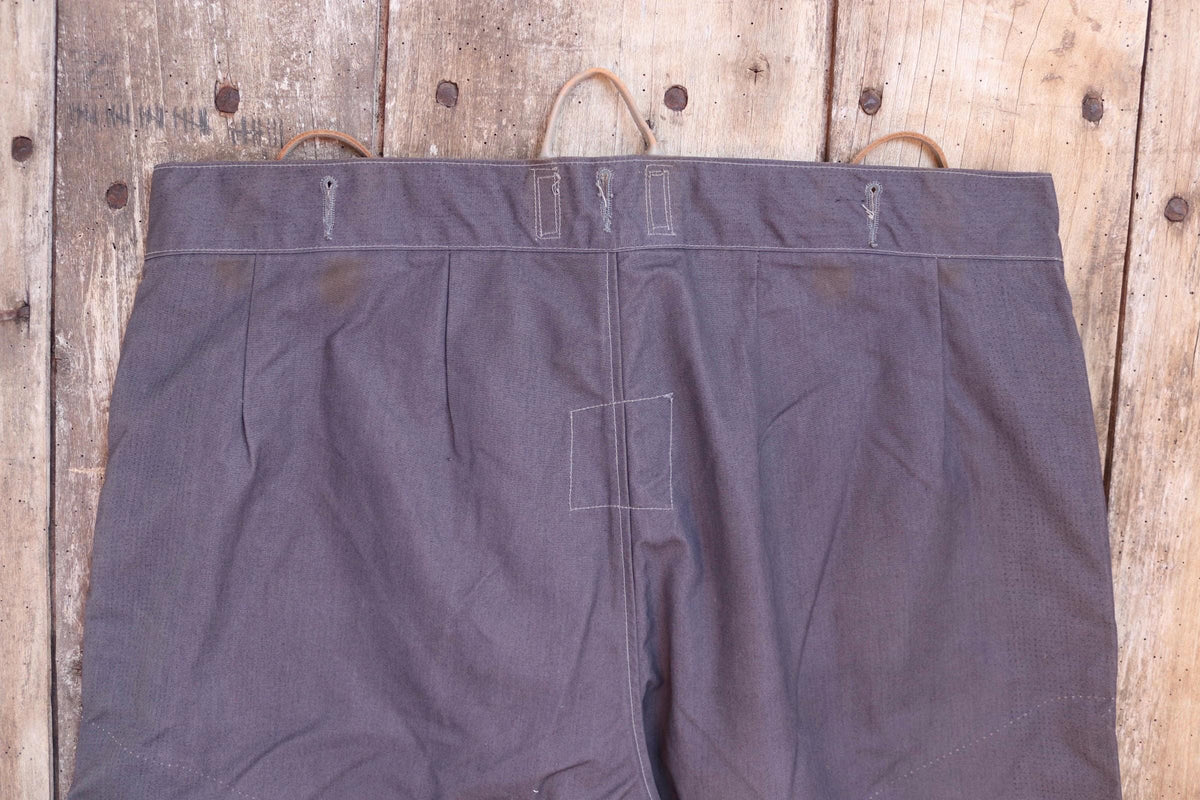 Vintage 1950s RAF MK1 Ventile trousers - deadstock British military - 1960s overalls - flight suit coveralls - 40” x 27”