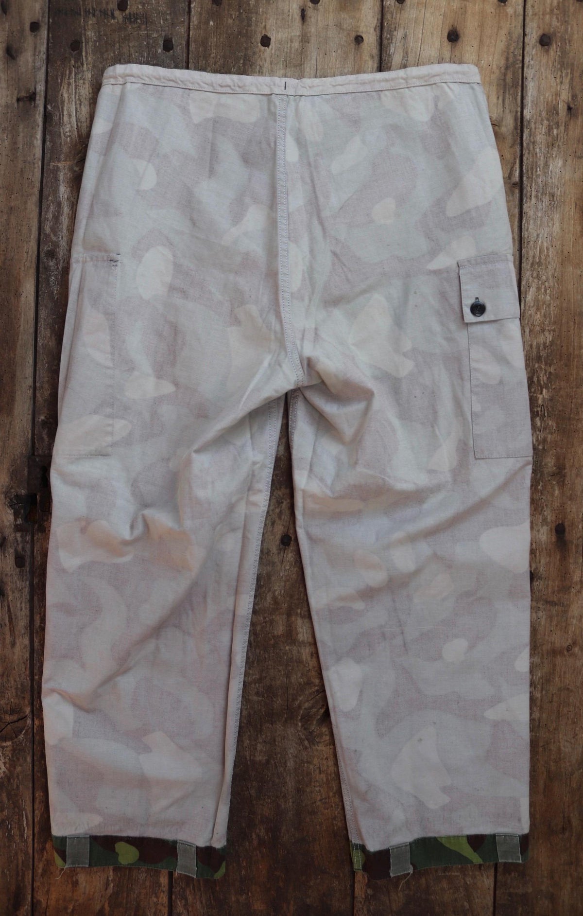 Vintage 1980s Finnish M62 camo trousers - windproof paratrooper pants - 37” x 27”