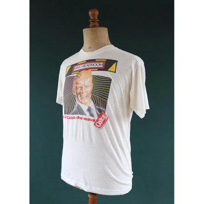 Vintage 1980s Coca Cola t shirt - single stitch - Max Headroom print - 41” chest
