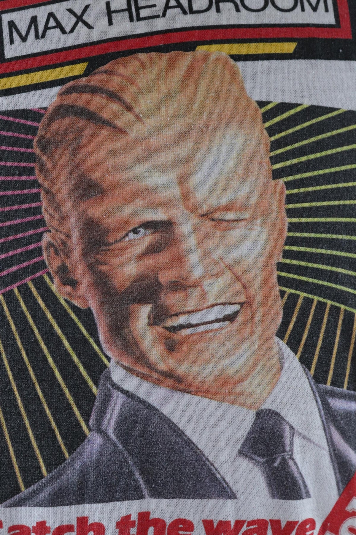 Vintage 1980s Coca Cola t shirt - single stitch - Max Headroom print - 41” chest