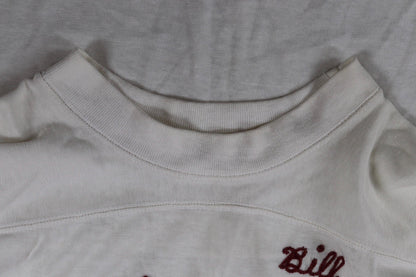 Vintage 1950s durene t shirt - sportswear top - Greek letters - chain stitch - 39" chest