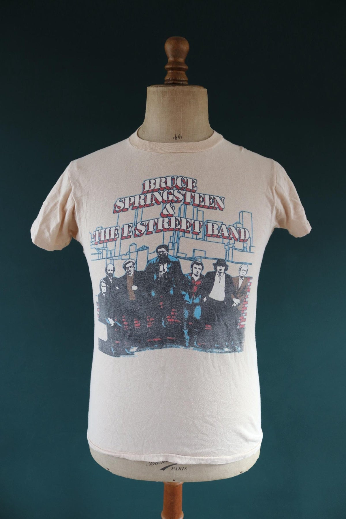 Vintage 1980s Bruce Springsteen tour t shirt - The River print - rock tee - 37” chest