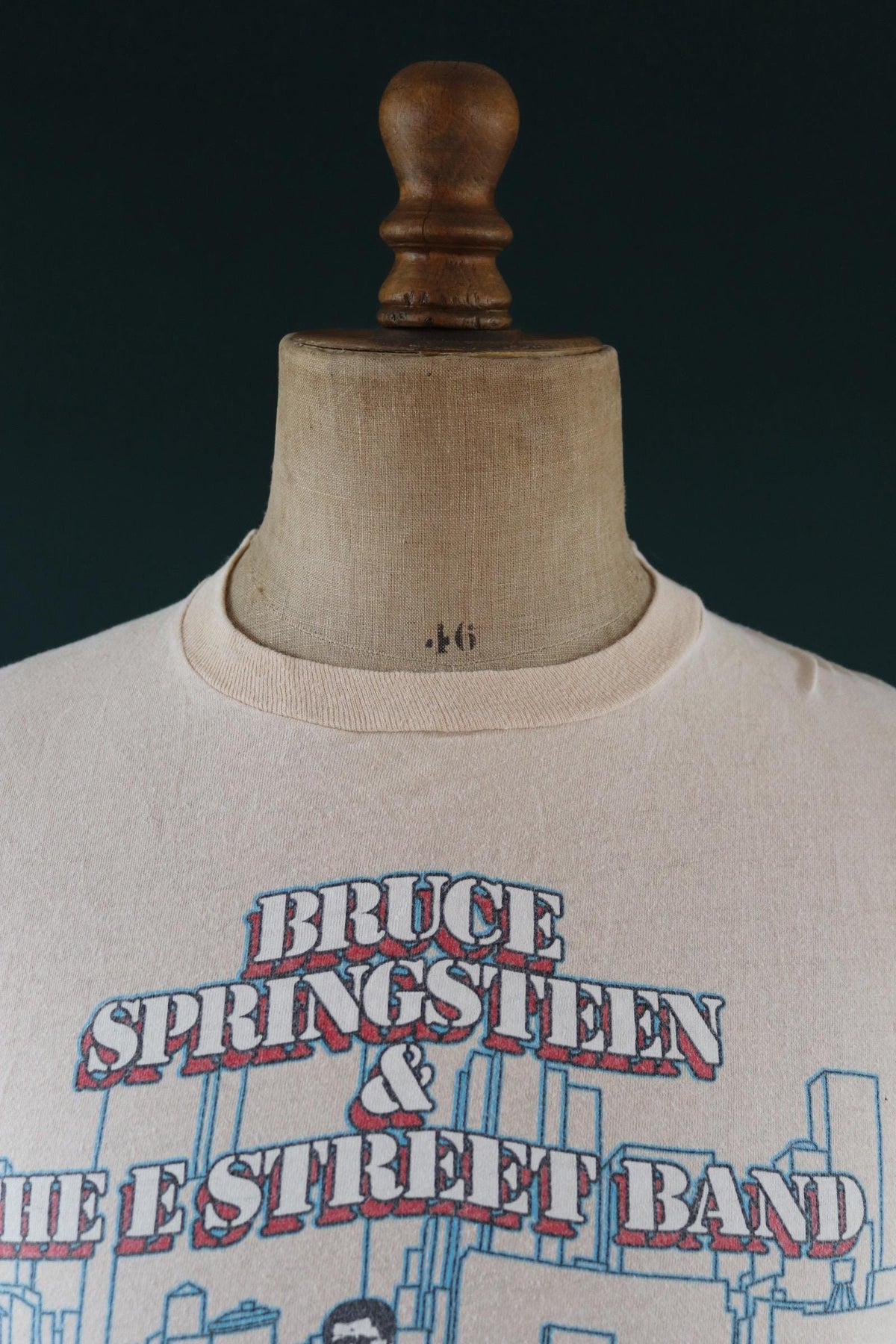 Vintage 1980s Bruce Springsteen tour t shirt - The River print - rock tee - 37” chest