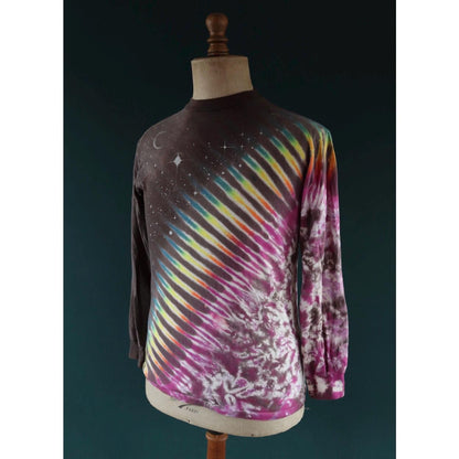 Vintage 1990s tie dye t shirt - Jerry Jaspar cosmic print - 37” chest