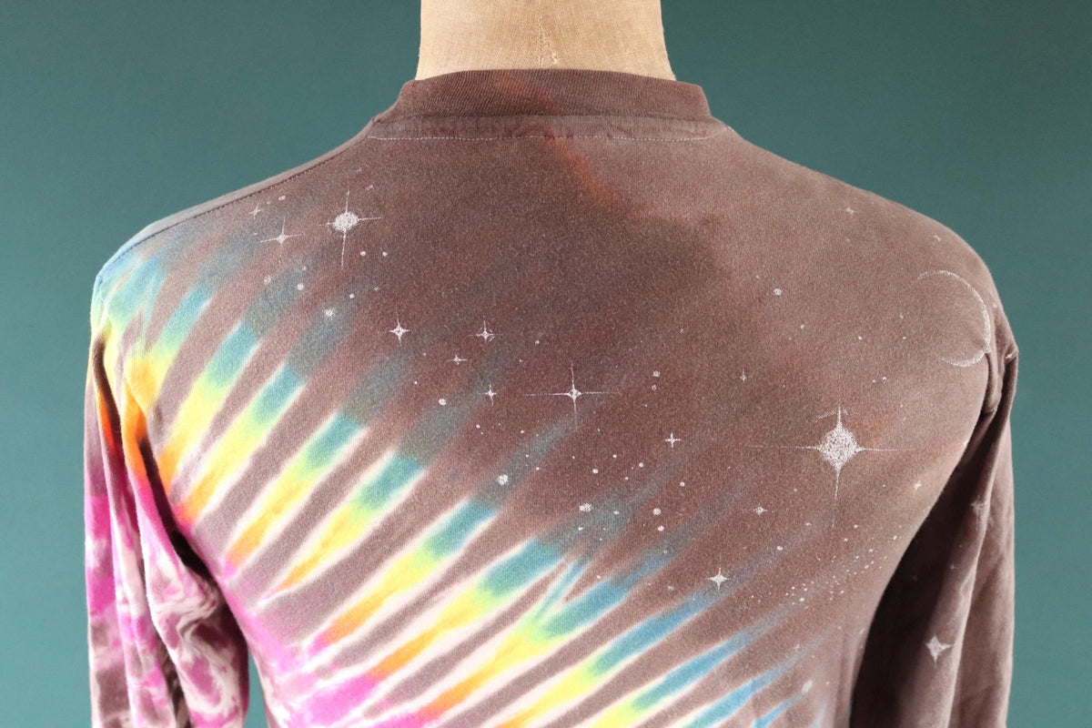 Vintage 1990s tie dye t shirt - Jerry Jaspar cosmic print - 37” chest