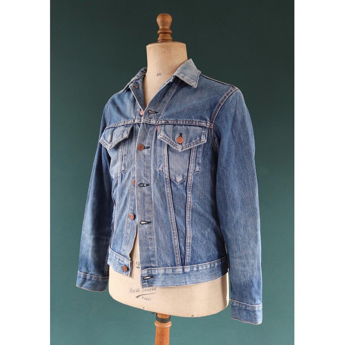Vintage 1970s Levis big E denim jacket - Levi Strauss red tab - type 3 - trucker workwear - 38” chest