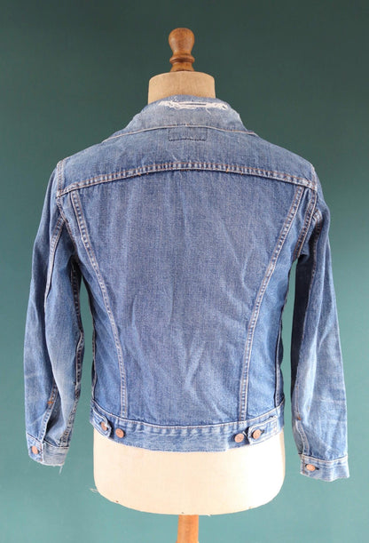 Vintage 1970s Levis big E denim jacket - Levi Strauss red tab - type 3 - trucker workwear - 37” chest