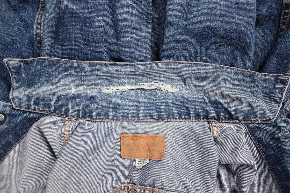 Vintage 1970s Levis big E denim jacket - Levi Strauss red tab - type 3 - trucker workwear - 37” chest