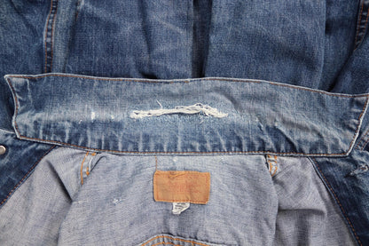 Vintage 1970s Levis big E denim jacket - Levi Strauss red tab - type 3 - trucker workwear - 37” chest