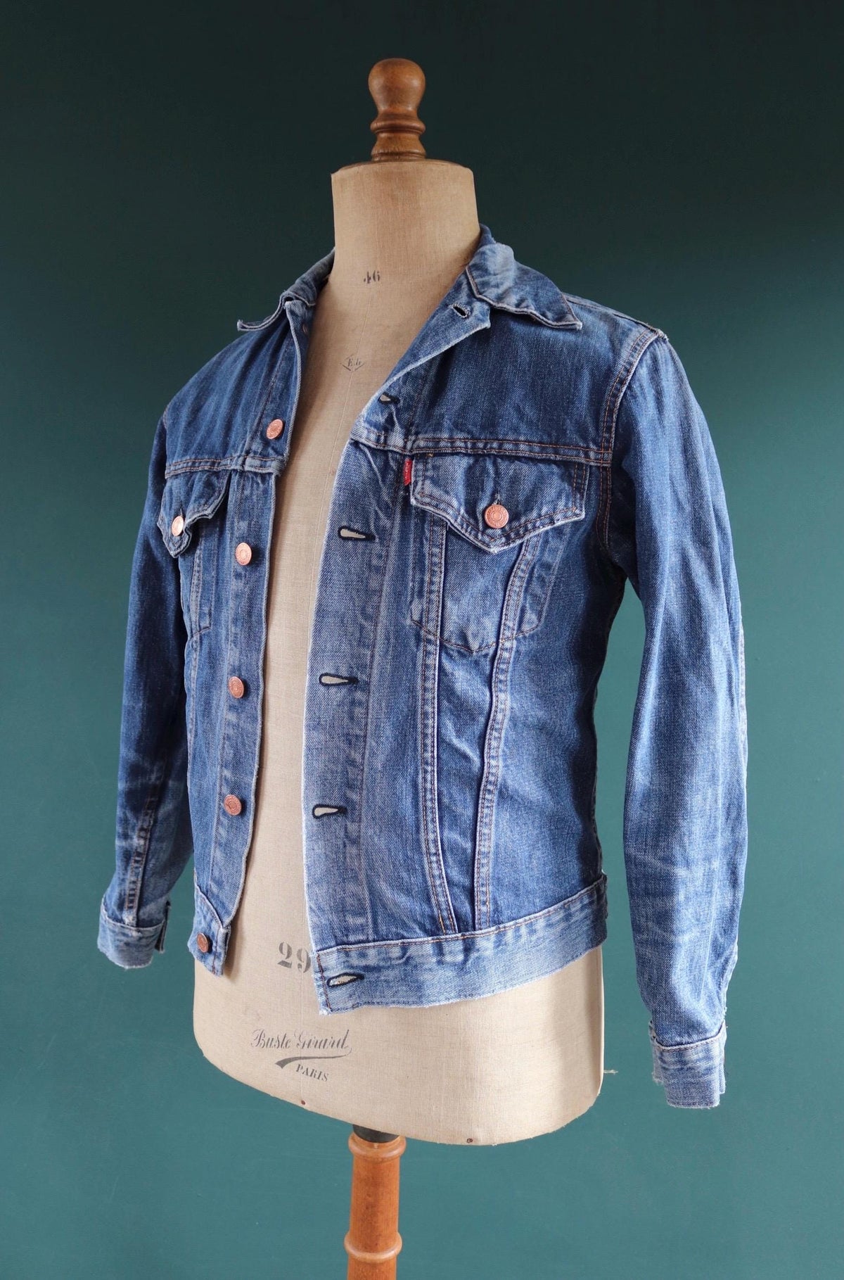 Vintage 1970s Levis big E denim jacket - Levi Strauss red tab - type 3 - trucker workwear - 37” chest