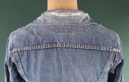 Vintage 1970s Levis big E denim jacket - Levi Strauss red tab - type 3 - trucker workwear - 37” chest