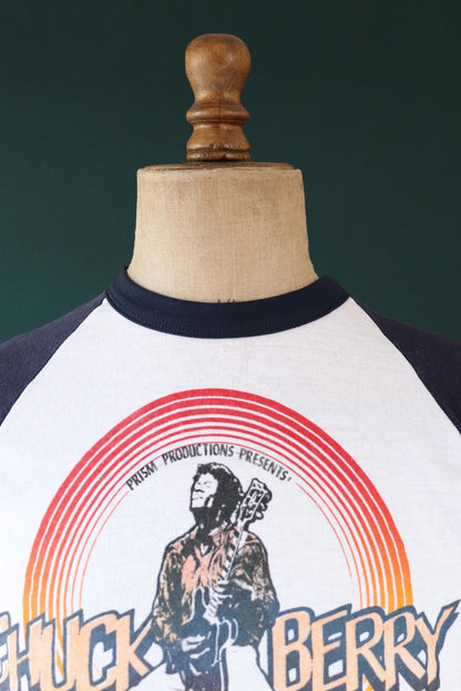 Vintage 1980s Chuck Berry t shirt - rock tee - Second Chance tour - 38” chest