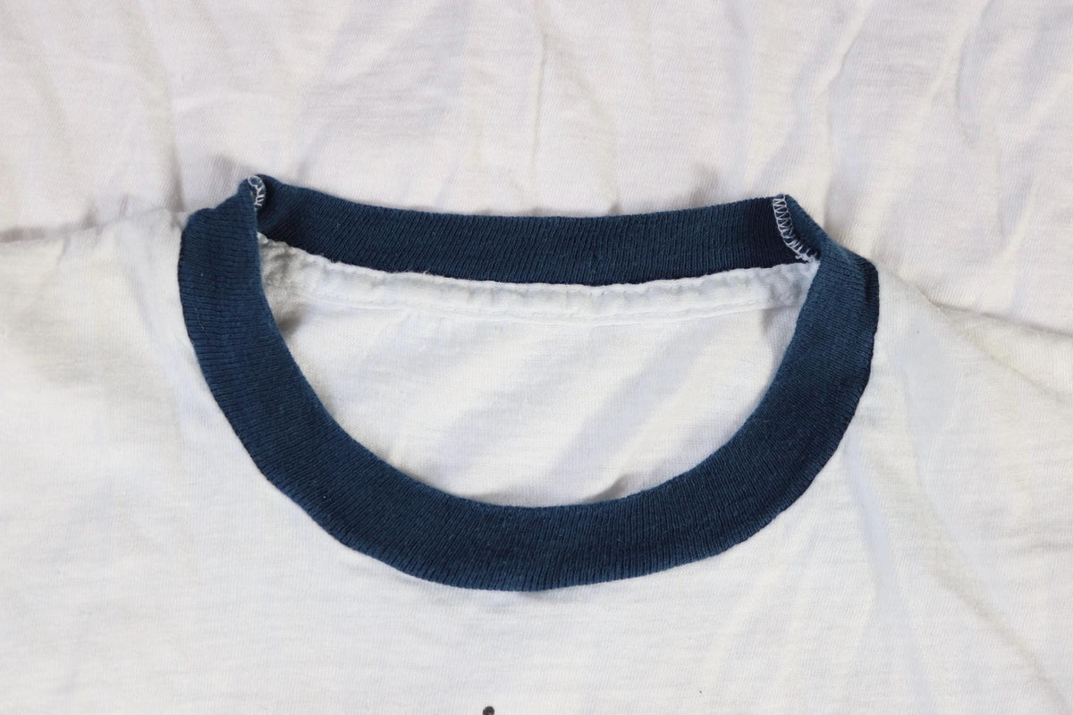 Vintage 1970s Hamm’s beer t shirt - single stitch - ringer tee - 36” chest