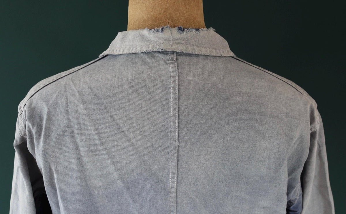 Vintage 1950s French workwear jacket - cotton twill chore coat - 48” chest