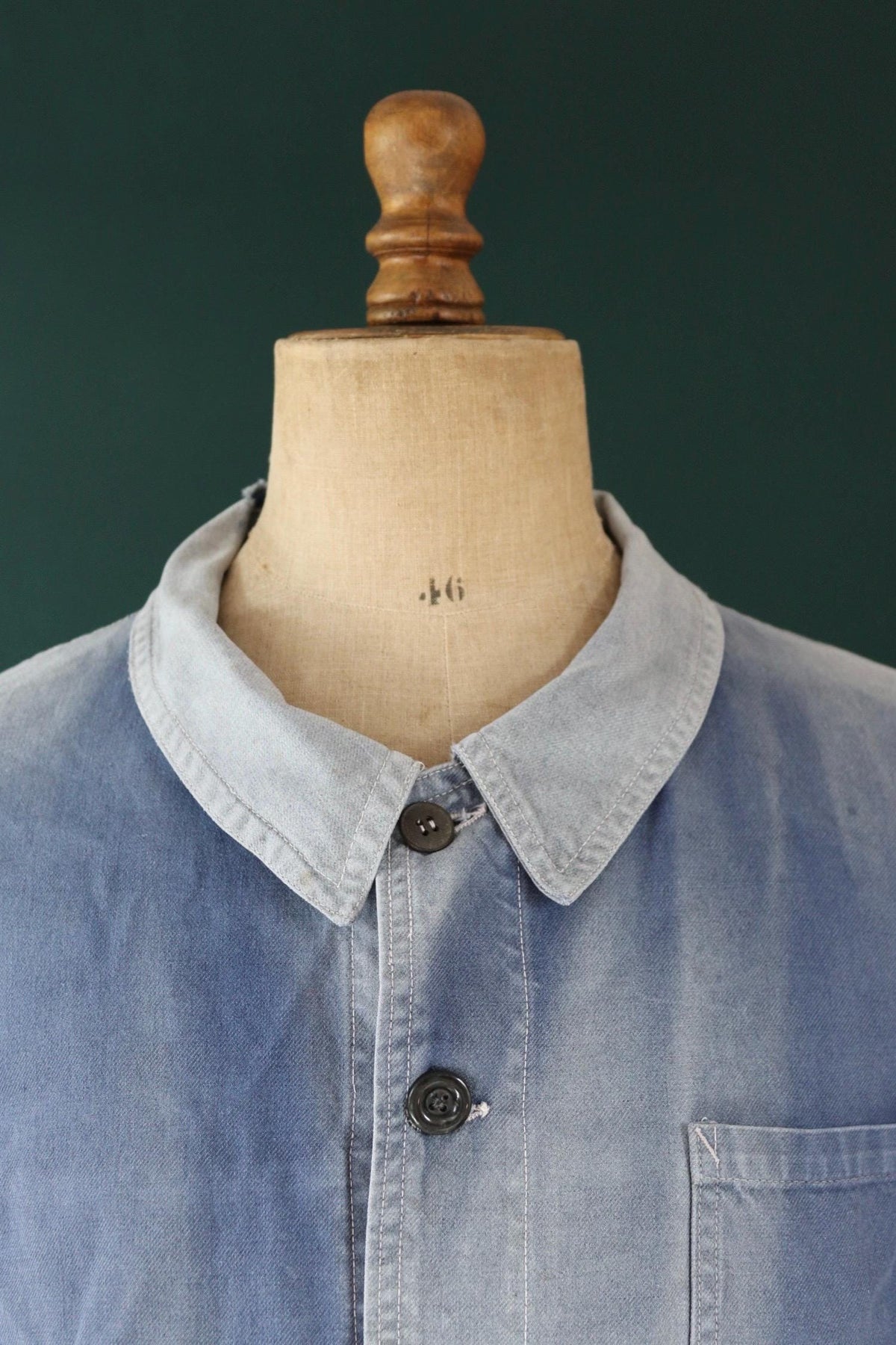 Vintage 1950s French workwear jacket - cotton twill chore coat - 48” chest