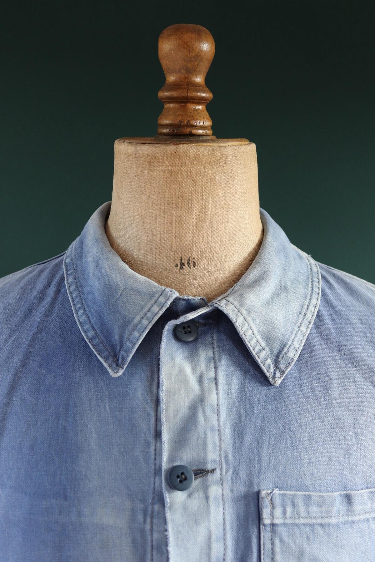 Vintage 1950s French workwear jacket - cotton twill chore coat - 43” chest