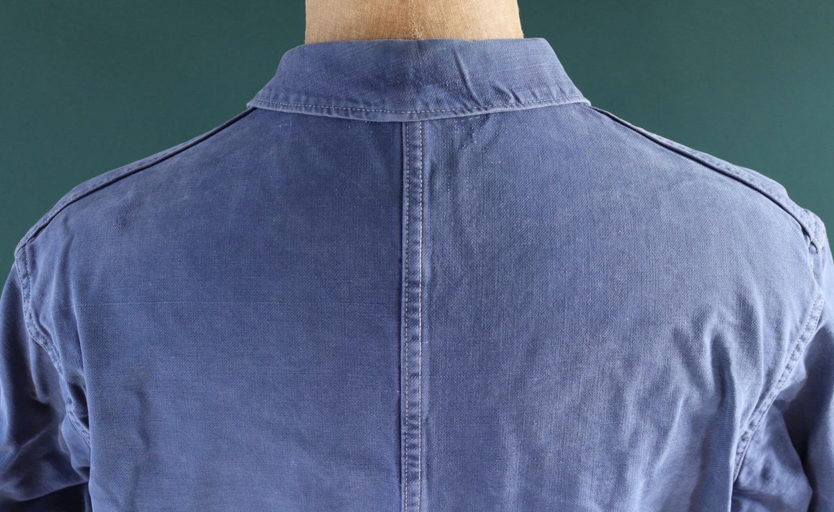 Vintage 1960s French workwear jacket - cotton twill chore coat - 49” chest