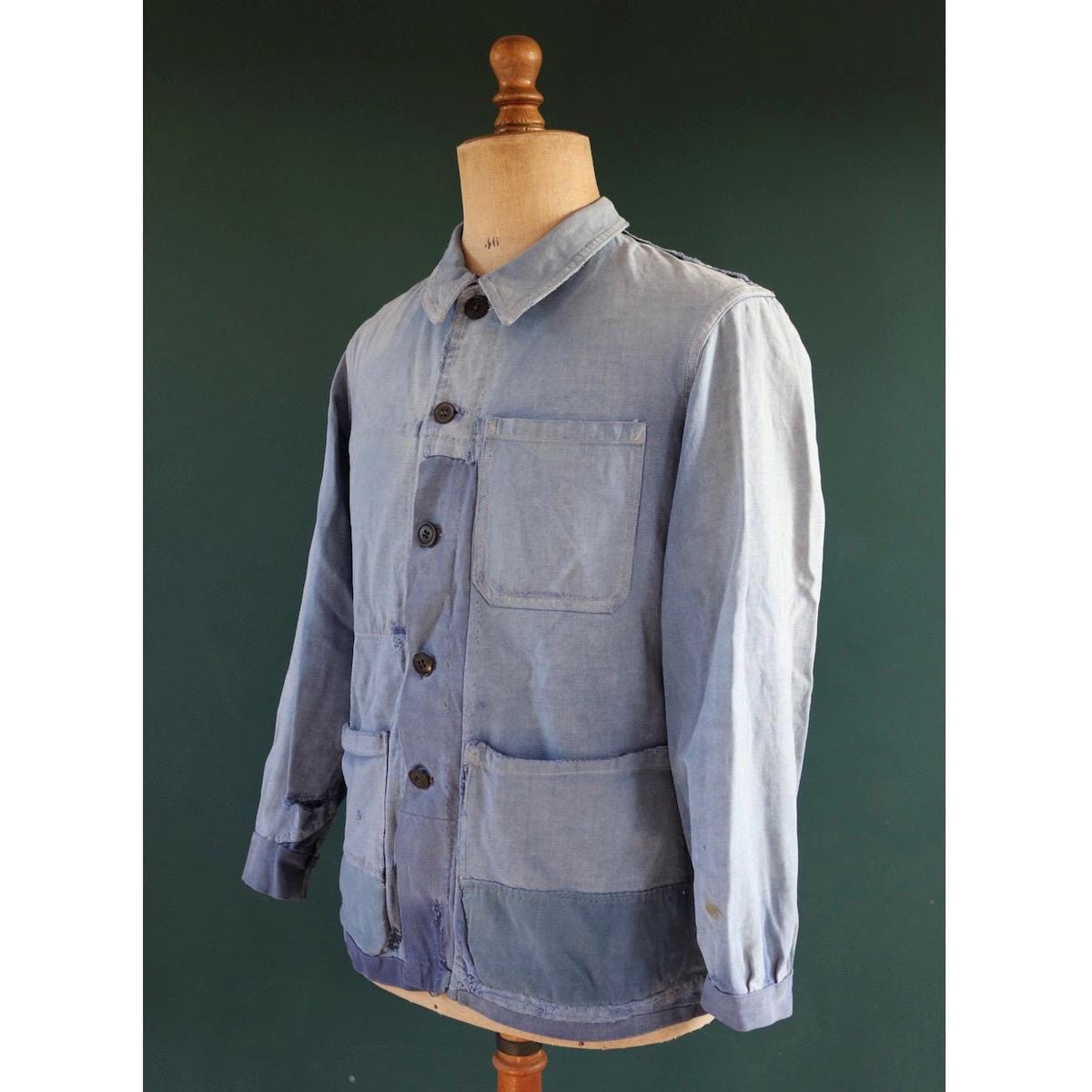 Vintage 1950s French workwear jacket - cotton twill chore coat - 41” chest