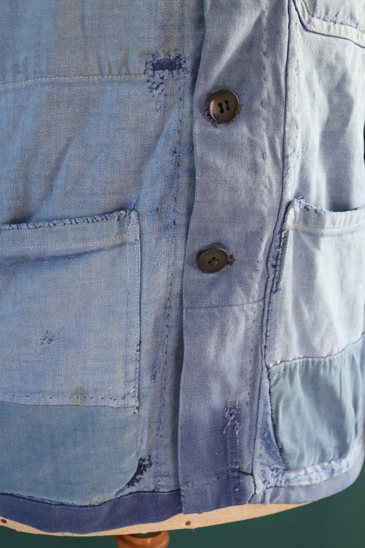 Vintage 1950s French workwear jacket - cotton twill chore coat - 41” chest