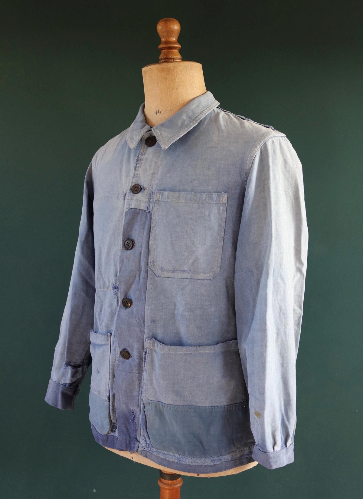 Vintage 1950s French workwear jacket - cotton twill chore coat - 41” chest