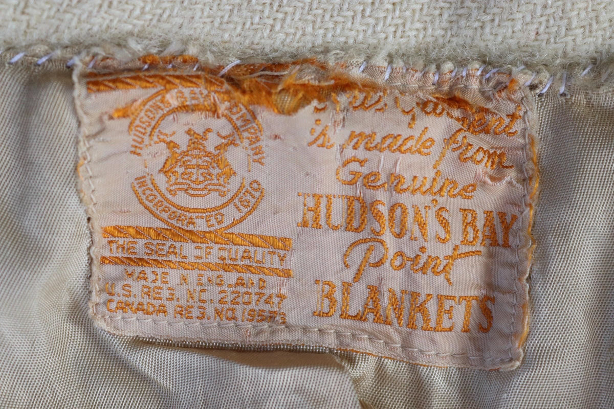 Vintage 1970s Hudson's Bay wool coat - mackinaw jacket - 48" Chest
