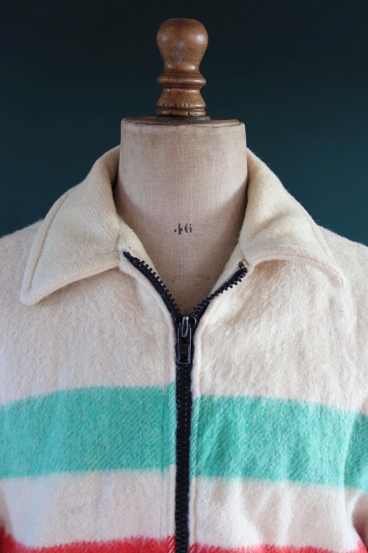 Vintage 1970s Hudson's Bay wool coat - mackinaw jacket - 48" Chest