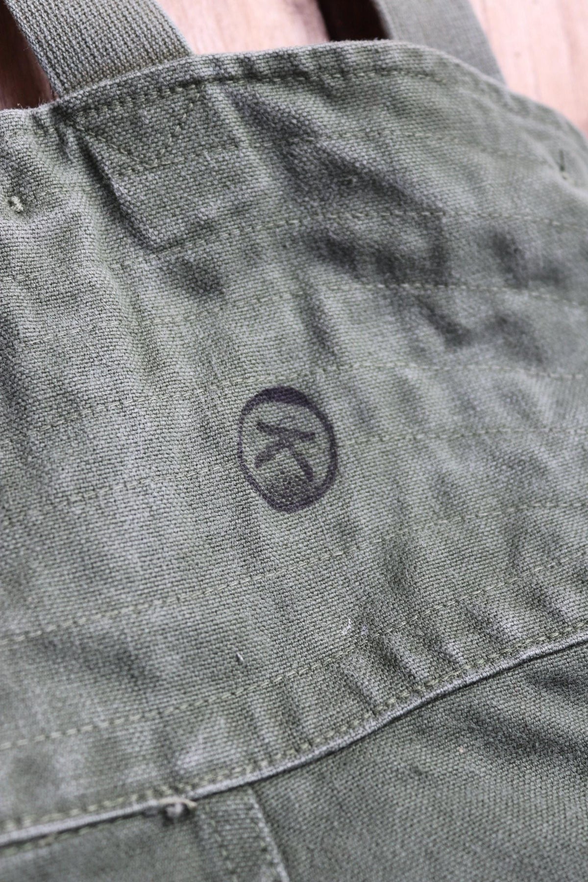Vintage 1960s Swedish motorcycle overalls - lined cotton canvas trousers - military despatch rider - 43” x 32”