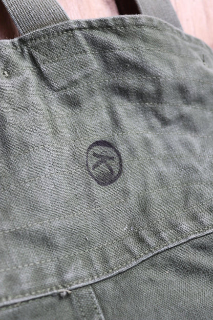 Vintage 1960s Swedish motorcycle overalls - lined cotton canvas trousers - military despatch rider - 43” x 32”