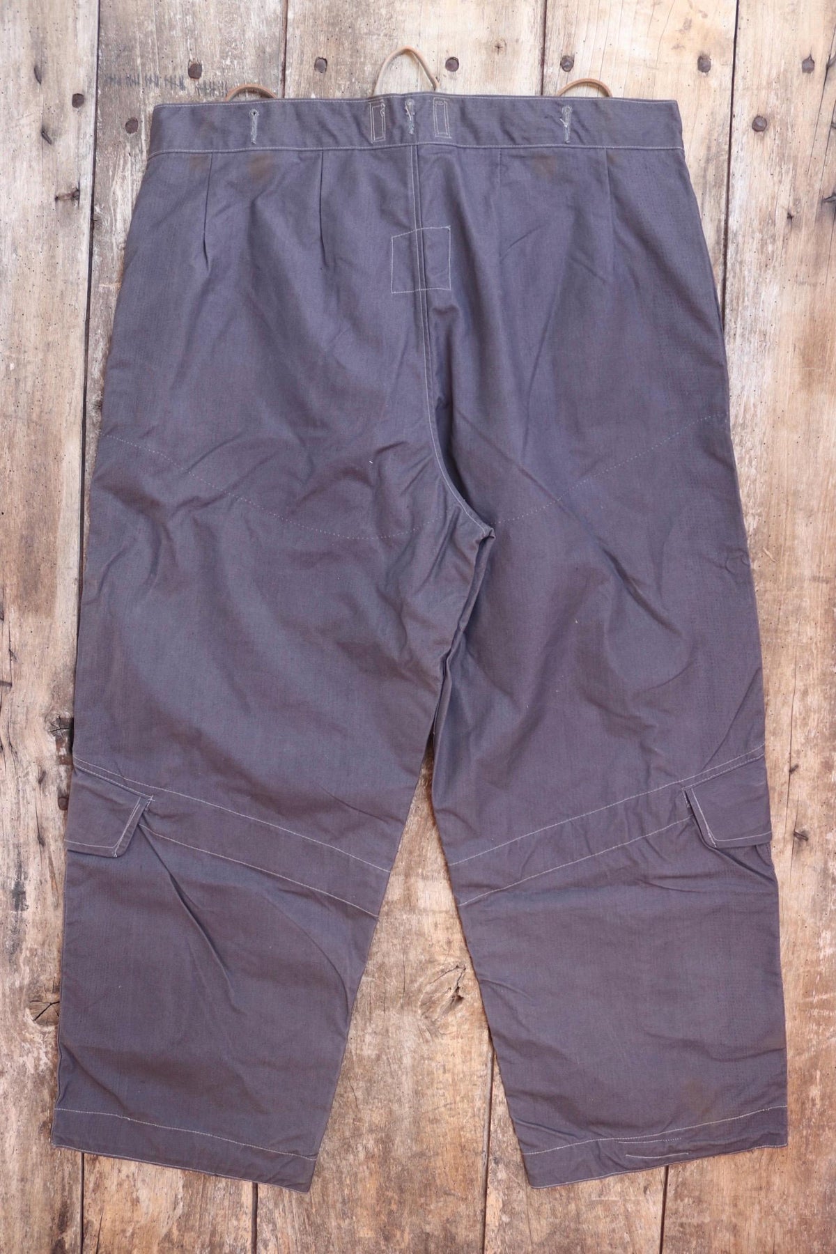 Vintage 1950s RAF MK1 Ventile trousers - deadstock British military - 1960s overalls - flight suit coveralls - 40” x 27”