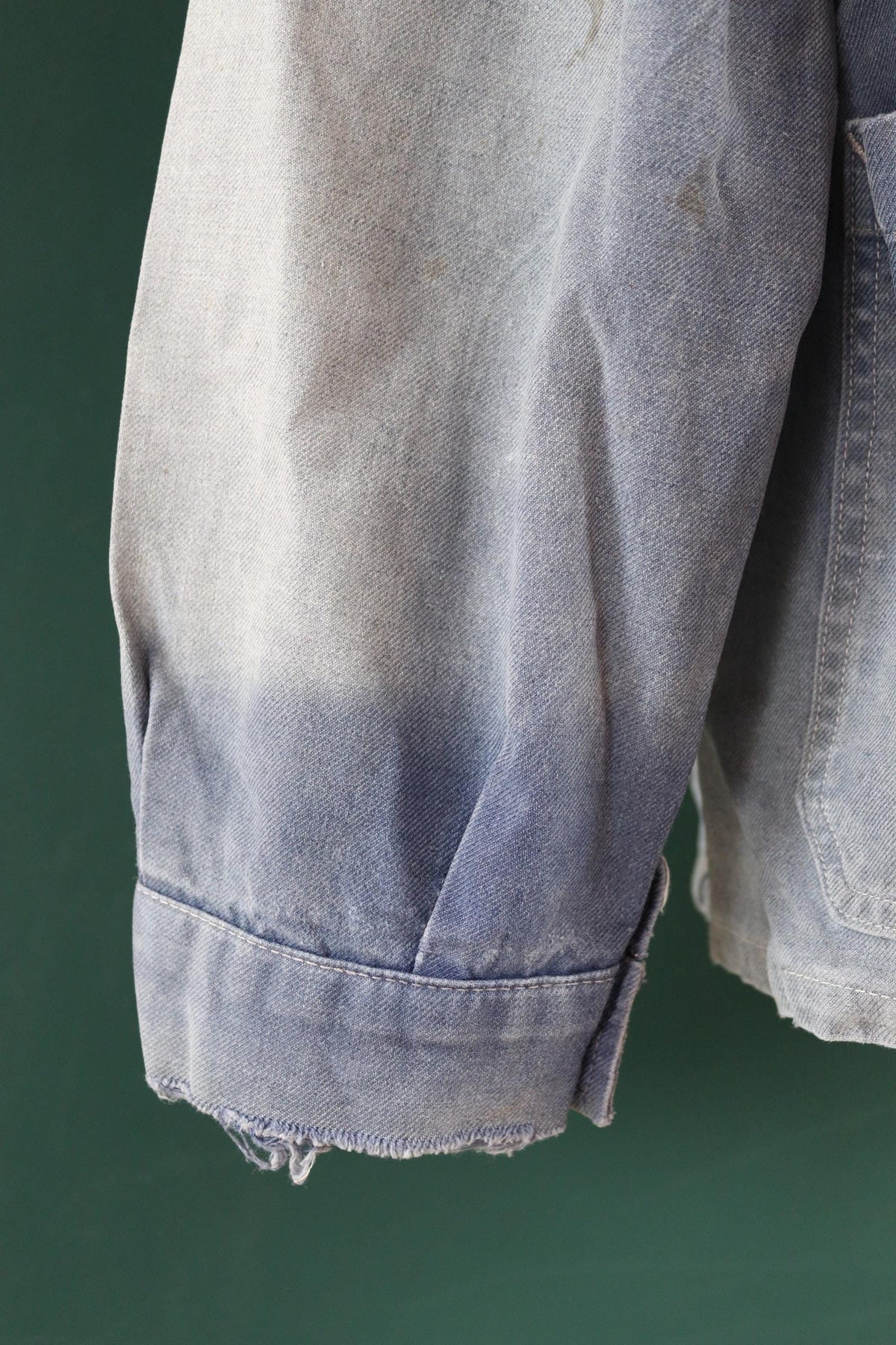 Vintage 1950s French workwear jacket - cotton twill chore coat - 48” chest