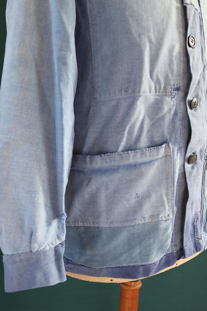 Vintage 1950s French workwear jacket - cotton twill chore coat - 41” chest