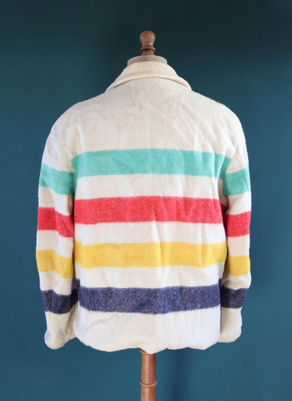 Vintage 1970s Hudson's Bay wool coat - mackinaw jacket - 48" Chest